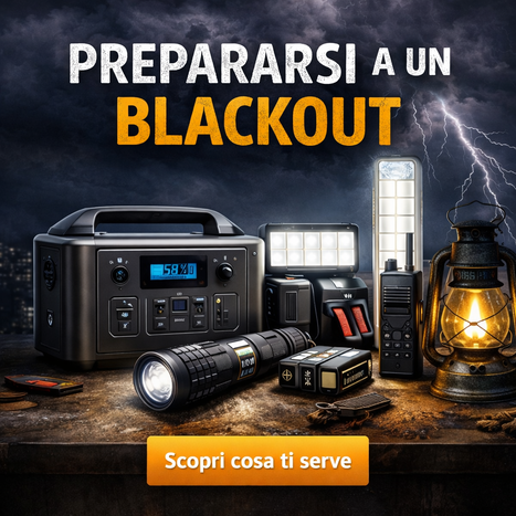 Illuminazione di emergenza durante un blackout domestico
