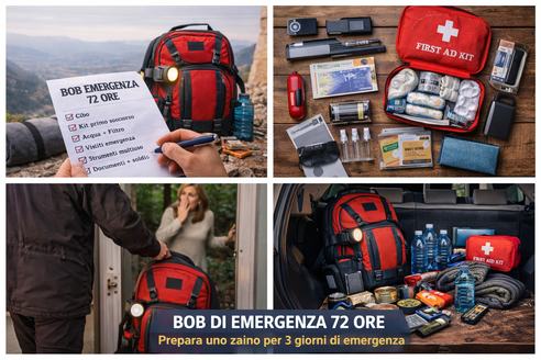 Zaino 30 litri allestito per 72 ore di autonomia